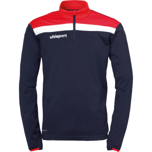 Uhlsport Offense 23 1/4 Zip Top - Marine, Rouge & Blanc