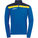 Uhlsport Offense 23 1/4 Zip Top - Azur, Marine & Jaune Citron