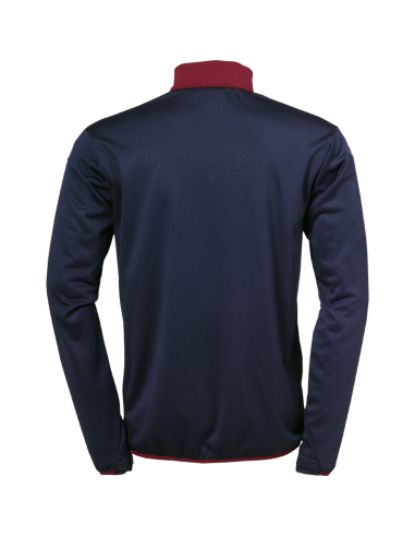 Uhlsport Offense 23 1/4 Zip Top - Marine, Bordeaux & Jaune Fluo