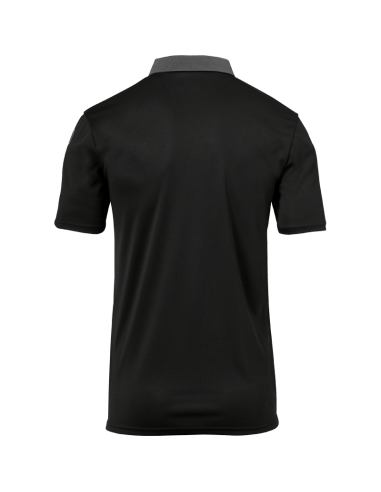 Uhlsport Offense 23 Polo Shirt - Noir, Anthracite & Blanc