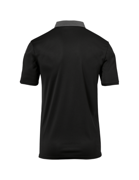 Uhlsport Offense 23 Polo Shirt - Noir, Anthracite & Blanc
