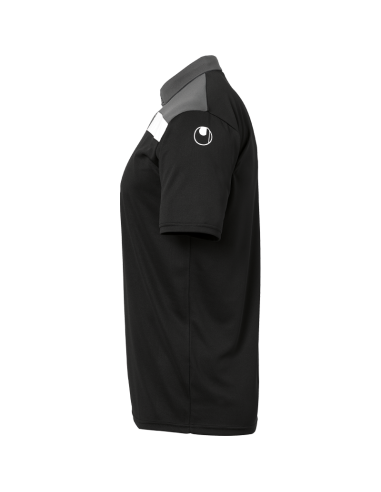 Uhlsport Offense 23 Polo Shirt - Noir, Anthracite & Blanc