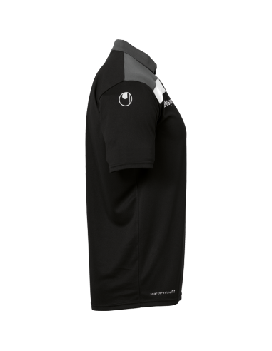 Uhlsport Offense 23 Polo Shirt - Noir, Anthracite & Blanc
