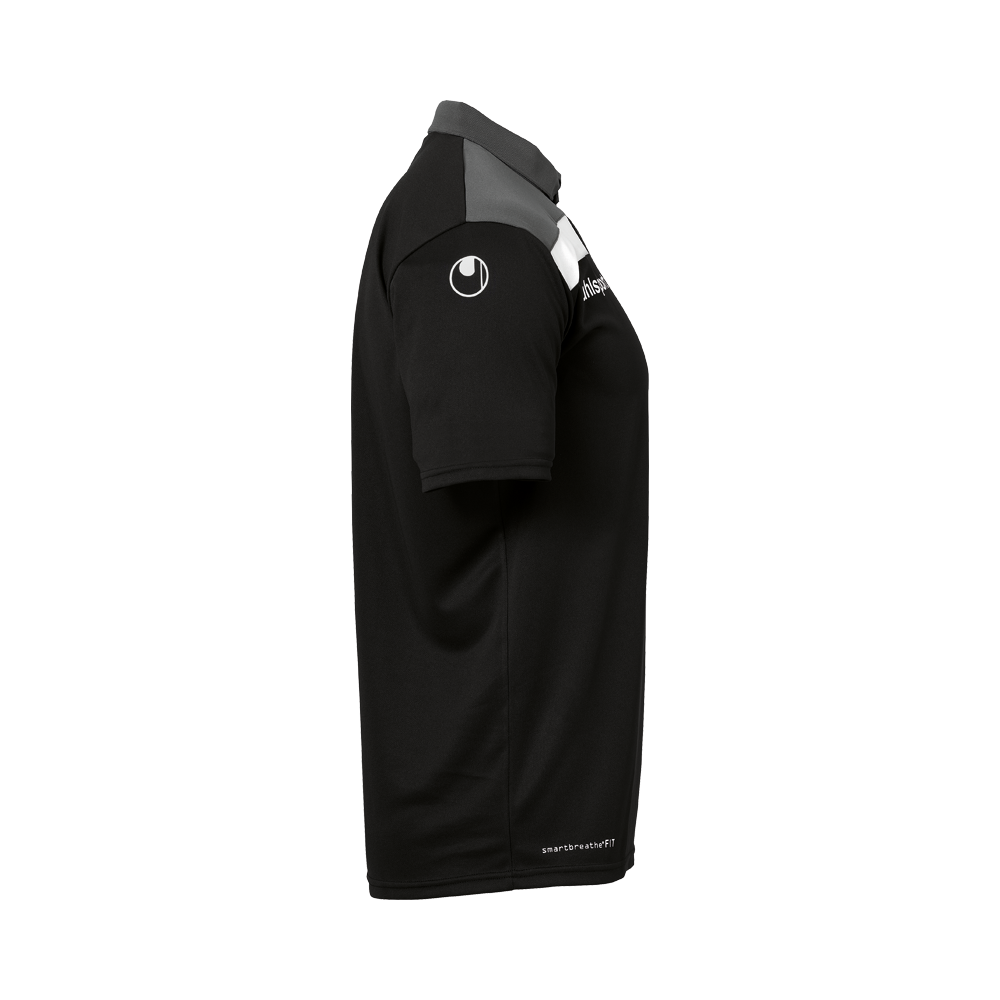 Uhlsport Offense 23 Polo Shirt - Noir, Anthracite & Blanc