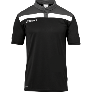 Uhlsport Offense 23 Polo Shirt - Noir, Anthracite & Blanc
