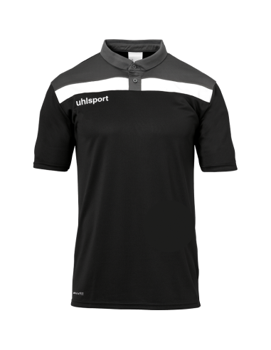 Uhlsport Offense 23 Polo Shirt - Noir, Anthracite & Blanc