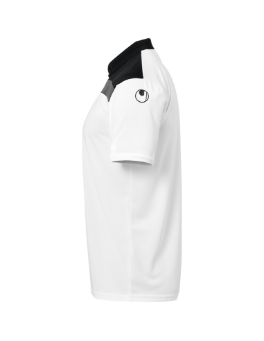 Uhlsport Offense 23 Polo Shirt - Blanc, Noir & Anthracite