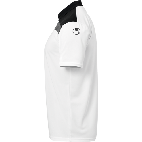 Uhlsport Offense 23 Polo Shirt - Blanc, Noir &amp; Anthracite