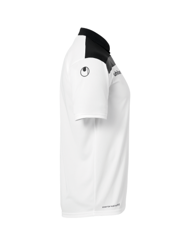 Uhlsport Offense 23 Polo Shirt - Blanc, Noir & Anthracite