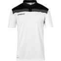 Uhlsport Offense 23 Polo Shirt - Blanc, Noir & Anthracite