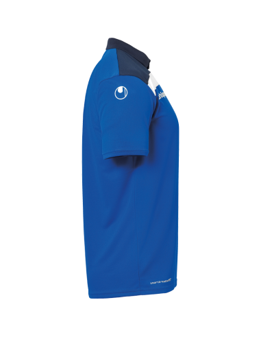 Uhlsport Offense 23 Polo Shirt - Azur, Marine & Blanc