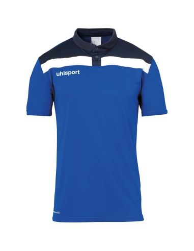 Uhlsport Offense 23 Polo Shirt - Azur, Marine & Blanc