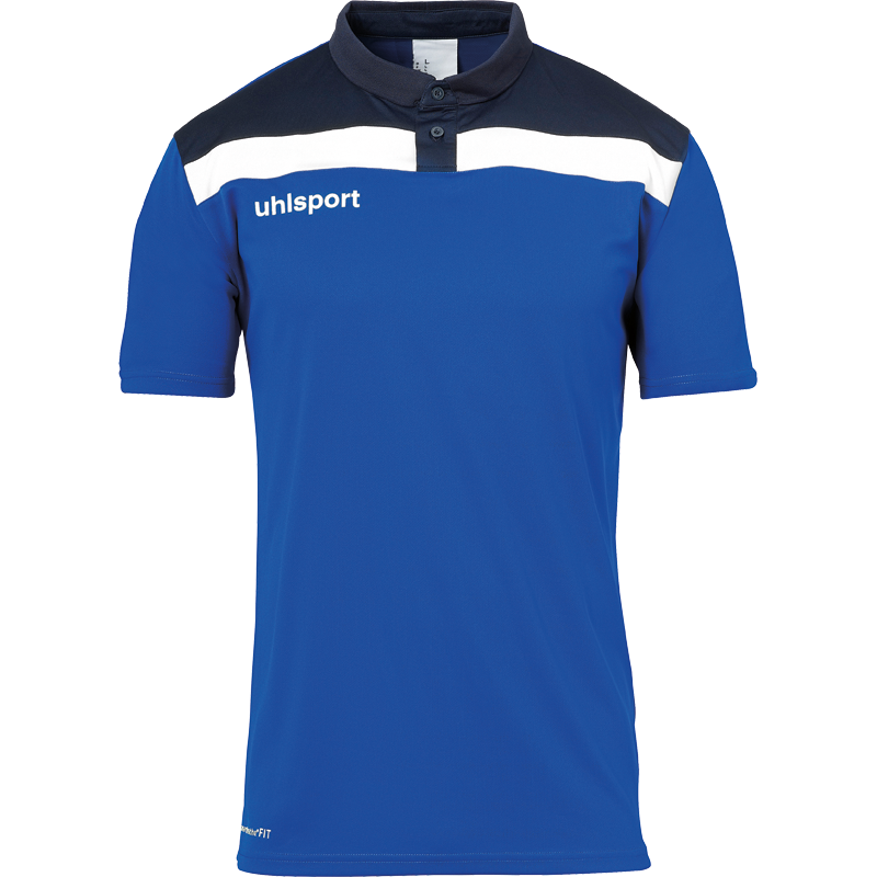 Uhlsport Offense 23 Polo Shirt - Azur, Marine & Blanc