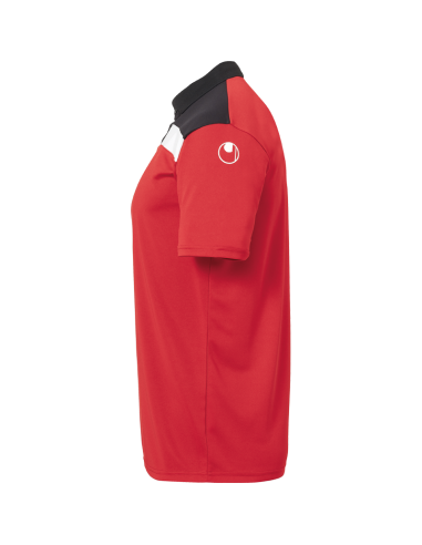 Uhlsport Offense 23 Polo Shirt - Rouge, Noir & Blanc