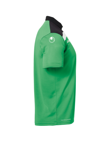 Uhlsport Offense 23 Polo Shirt - Vert, Noir & Blanc