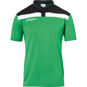 Uhlsport Offense 23 Polo Shirt - Vert, Noir & Blanc
