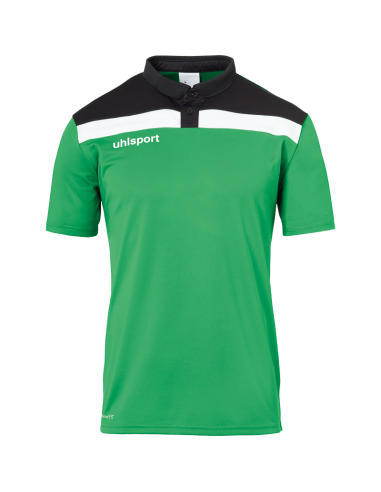 Uhlsport Offense 23 Polo Shirt - Vert, Noir & Blanc