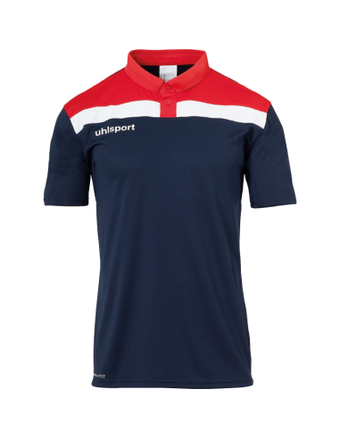 Uhlsport Offense 23 Polo Shirt - Marine, Rouge & Blanc