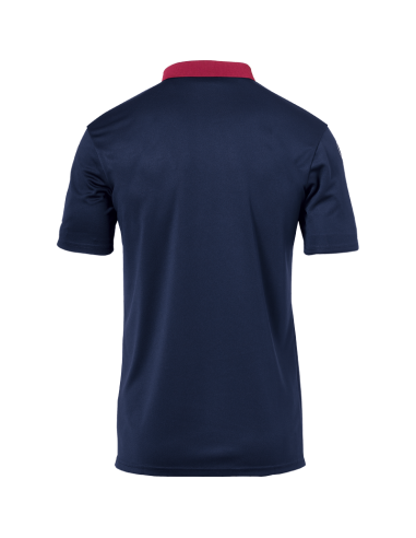 Uhlsport Offense 23 Polo Shirt - Marine, Bordeaux & Jaune Fluo