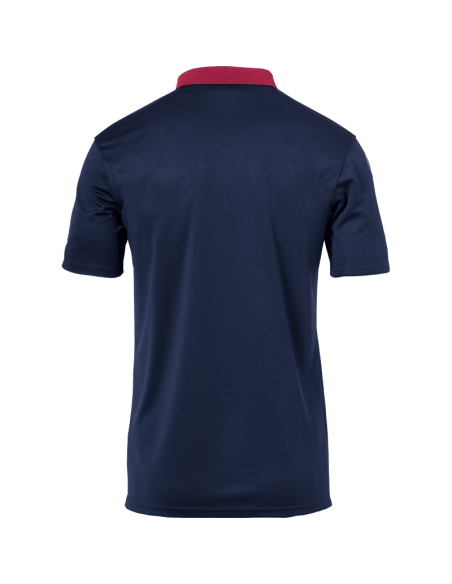 Uhlsport Offense 23 Polo Shirt - Marine, Bordeaux & Jaune Fluo