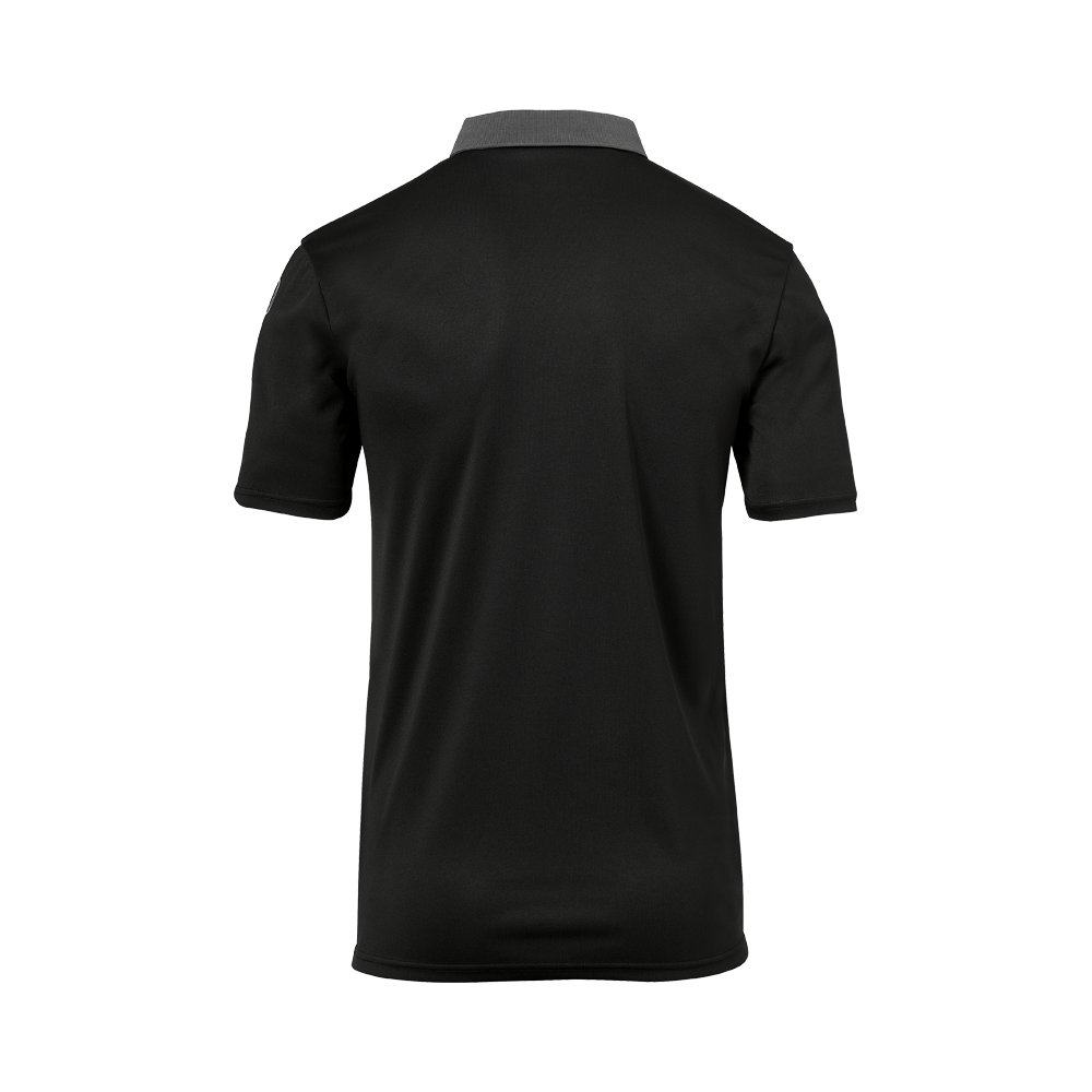 Uhlsport Offense 23 Polo Shirt - Noir, Anthracite & Jaune Citron