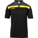 Uhlsport Offense 23 Polo Shirt - Noir, Anthracite & Jaune Citron