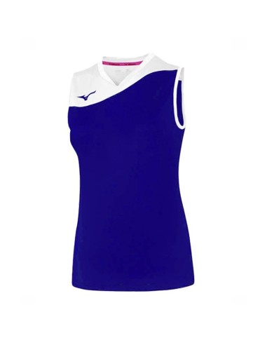 Mizuno Authentic Myou NS Shirt - Femme - Royal & Blanc