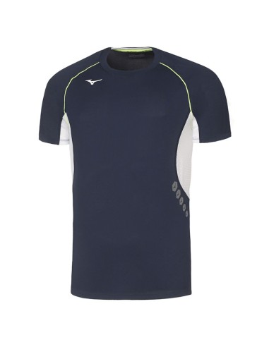 Mizuno Premium JPN Tee - Marine & Blanc