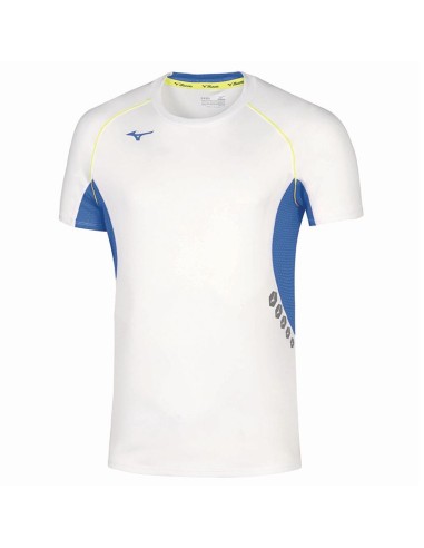 Mizuno Premium JPN Tee - Blanc & Royal