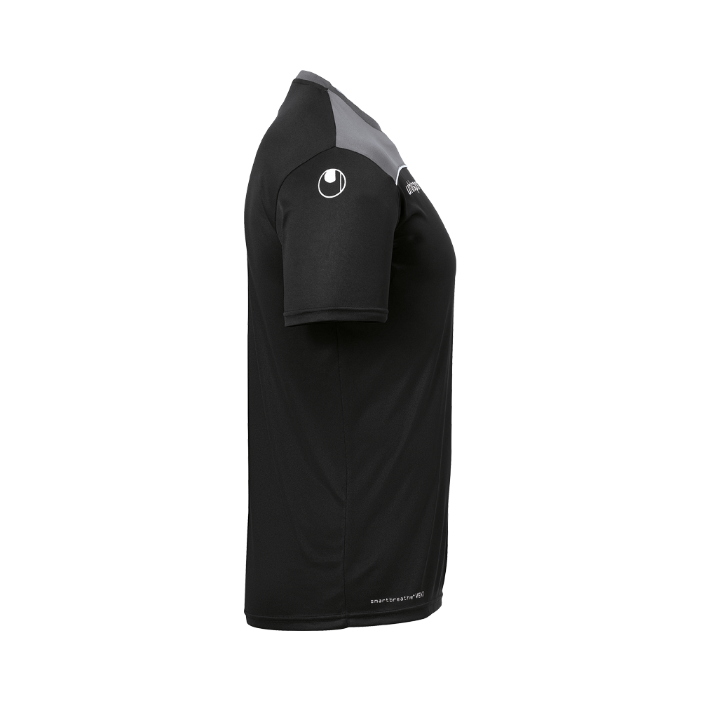 Uhlsport Offense 23 Poly Shirt - Noir, Anthracite & Blanc