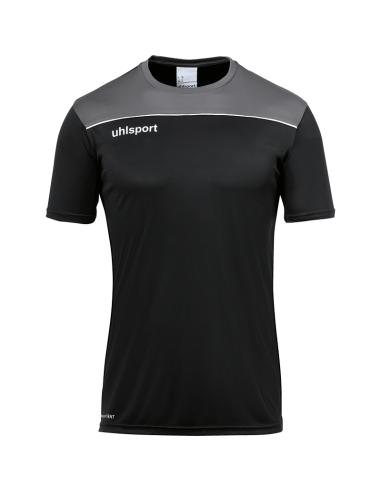 Uhlsport Offense 23 Poly Shirt - Noir, Anthracite & Blanc