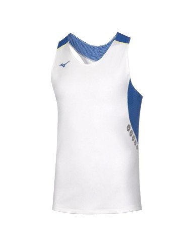 Mizuno Premium JPN Singlet - Blanc & Royal