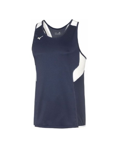 Mizuno Authentic Singlet Kid - Marine & Blanc