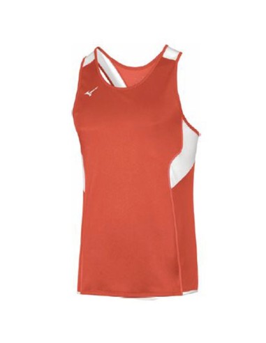 Mizuno Authentic Singlet Kid - Rouge & Blanc