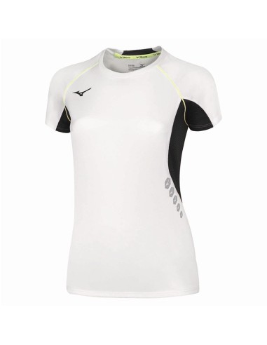 Mizuno Premium JPN Tee Femme - Blanc & Noir