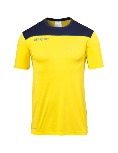 Uhlsport Offense 23 Poly Shirt - Jaune Citron, Marine & Azur