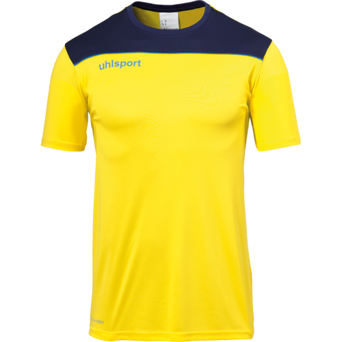 Uhlsport Offense 23 Poly Shirt - Jaune Citron, Marine & Azur