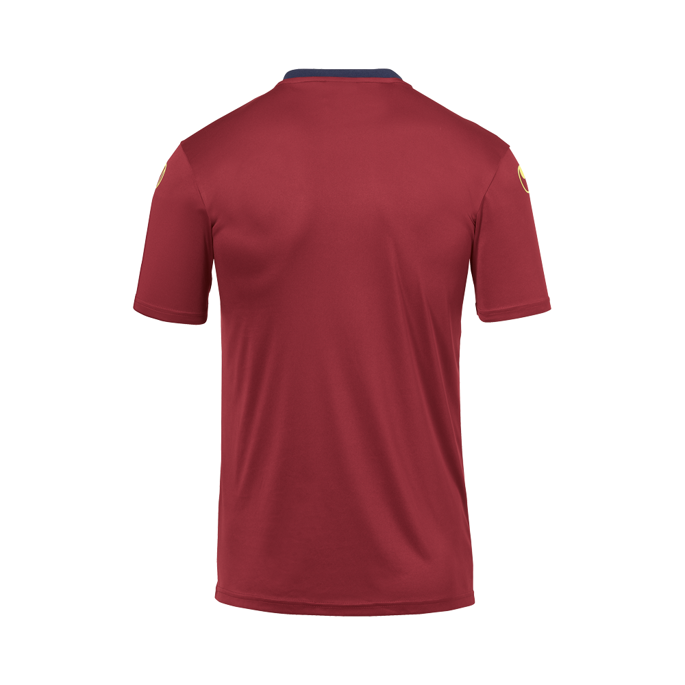 Uhlsport Offense 23 Poly Shirt - Bordeaux, Marine & Jaune Fluo