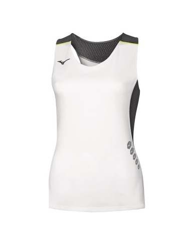 Mizuno Premium JPN Singlet Femme - Blanc & Noir