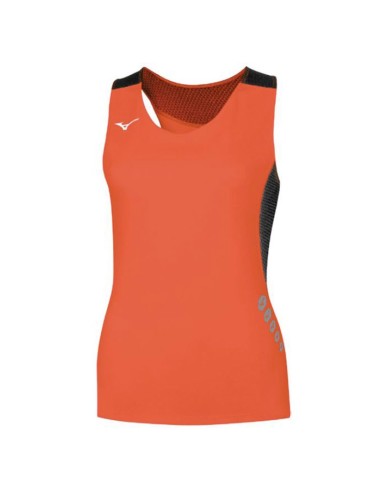 Mizuno Premium JPN Singlet Femme - Rouge