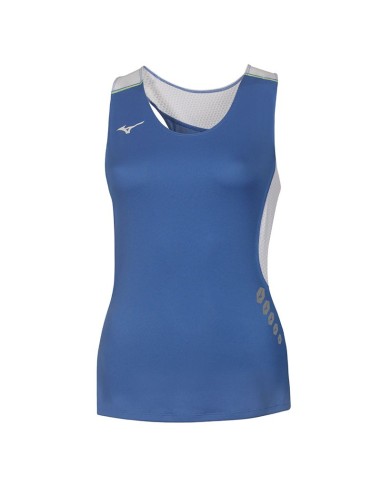 Mizuno Premium JPN Singlet Femme -Royal & Blanc