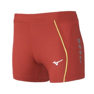 Mizuno Premium JPN Short Tight Femme - Rouge
