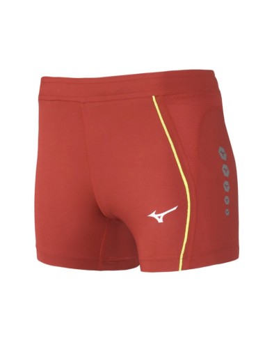 Mizuno Premium JPN Short Tight Femme - Rouge