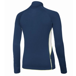 Mizuno Premium JPN Warmer Top Femme - Marine & Blanc 2