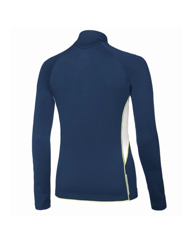 Mizuno Premium JPN Warmer Top Femme - Marine & Blanc