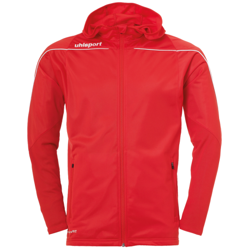 Uhlsport Stream 22 Track Hood Jacket - Rouge & Blanc