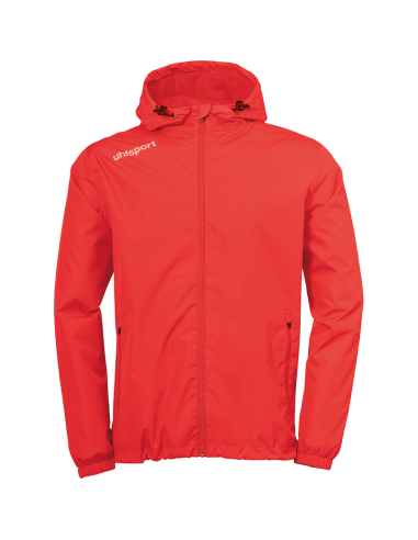 Uhlsport Essential Rain Jacket - Rouge & Blanc