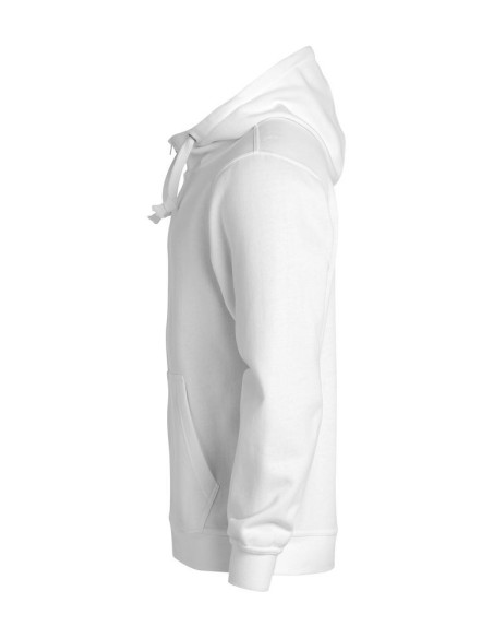 Basic Hoody Full Zip - Blanc