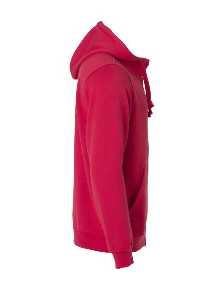 Basic Hoody Full Zip - Rouge