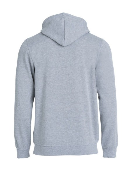 Basic Hoody Full Zip - Gris Mélange